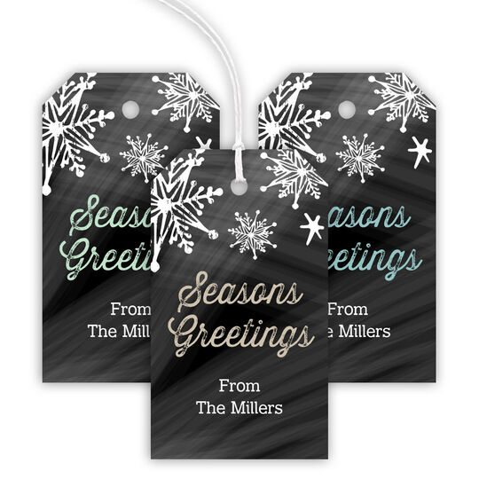 Seasons Greetings Hanging Gift Tags